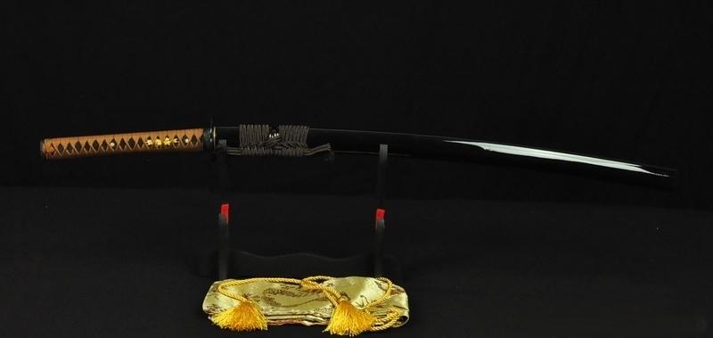 Handmade Japanese Samurai Sword Katana Clay Tempered Full Tang Blade Iron Tsuba