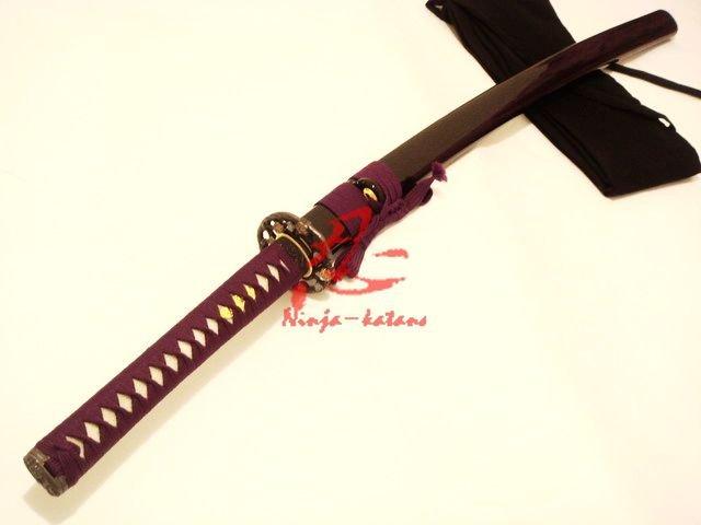 Battle Ready Japanese Samurai Katana Folded Steel Blade Folower Tsuba Shaprened Edge
