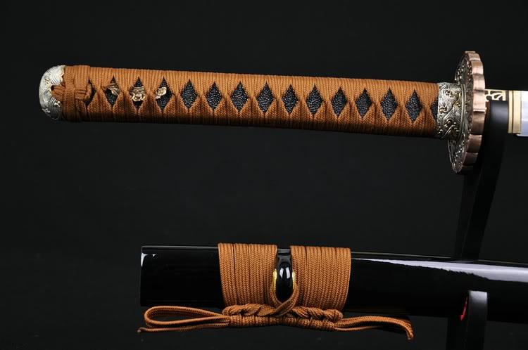 Top Quality Japanese Samurai Sword Katana Clay Tempered Abrasive Shinogi-Zukuri