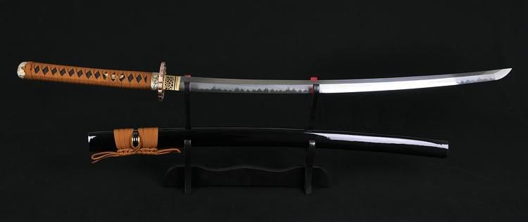 Top Quality Japanese Samurai Sword Katana Clay Tempered Abrasive Shinogi-Zukuri