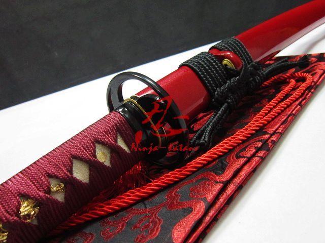Hand Forged Folded Steel Cyclone Tsuba Japanese Samurai Katana Razor Sharpened Sword