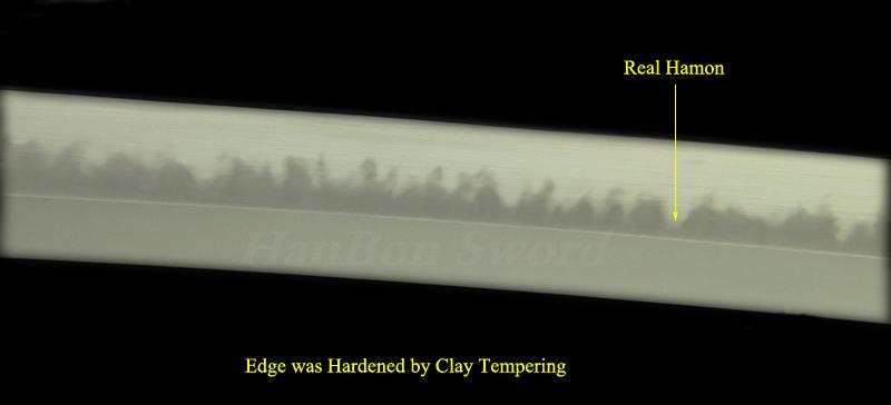 Clay Tempered Full Tang Blade With Hazuya Polish Japanese Samurai Katana Sword