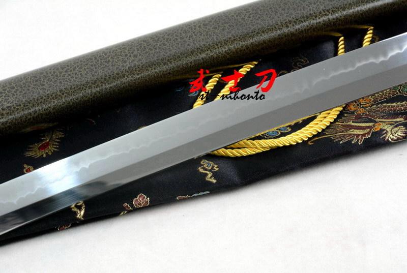 Clay Tempered T-10 Steel Blade Japanese Samurai Katana Zodica 12 Tsuba Sword