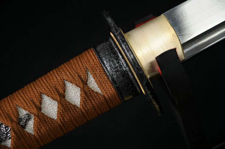 Handmade Japanese Samurai Musashi Sword Katana Foldedsteel Blade Cut Bamboo
