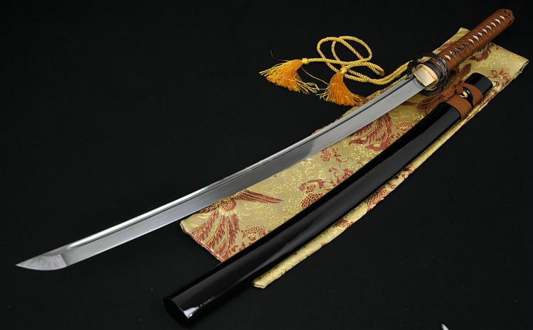 Handmade Japanese Samurai Musashi Sword Katana Foldedsteel Blade Cut Bamboo