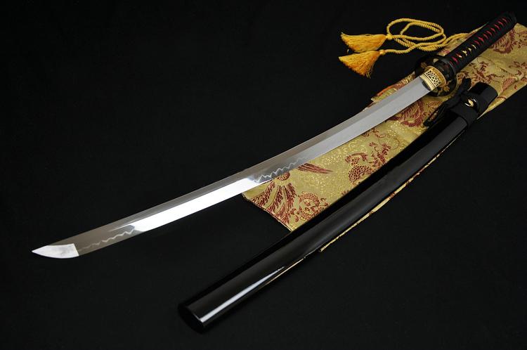 High Quality Japanese Samurai Sword Katana Clay Tempered Full Tang Blade Sharp