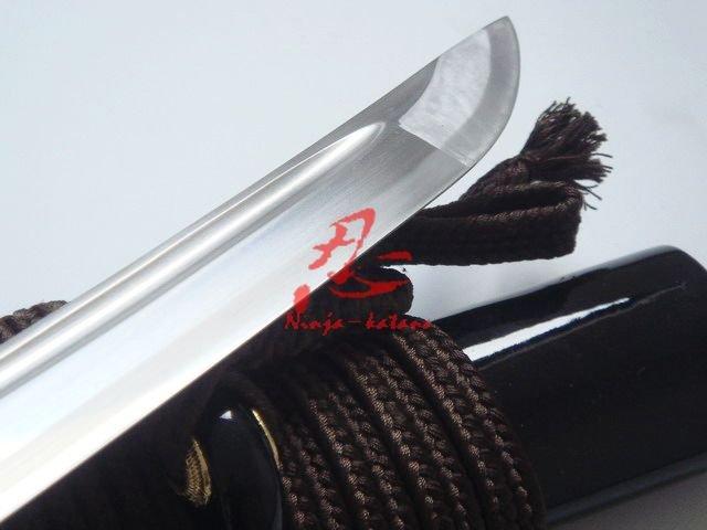 40.6 Handforged Black Katana Leaf Tsuba Sharpened Edge