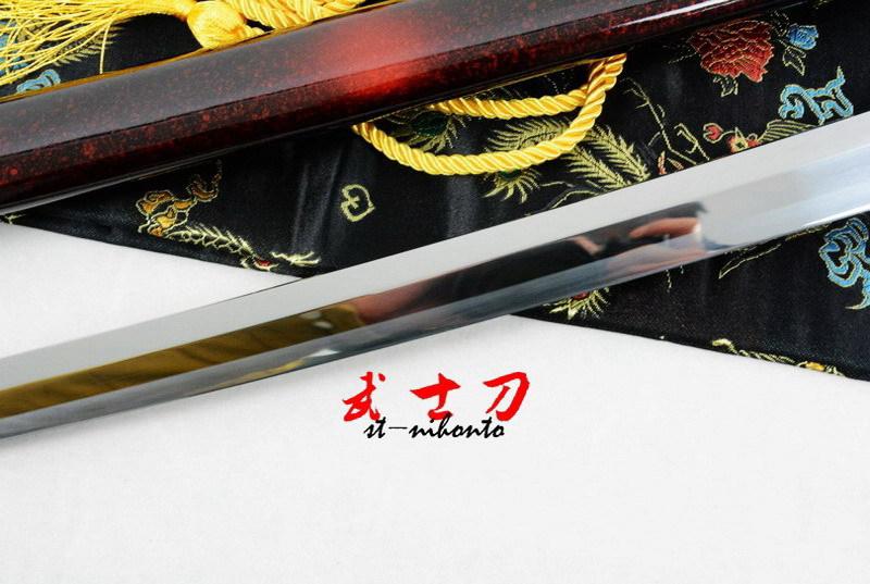Battle Ready Quenched Oil Spring Steel Katana Full Tangsword Dragon Tsuba Sharpened