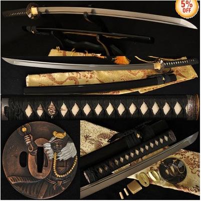 Fulltang Blade Wizard Tsuba Japanese Samurai Sword