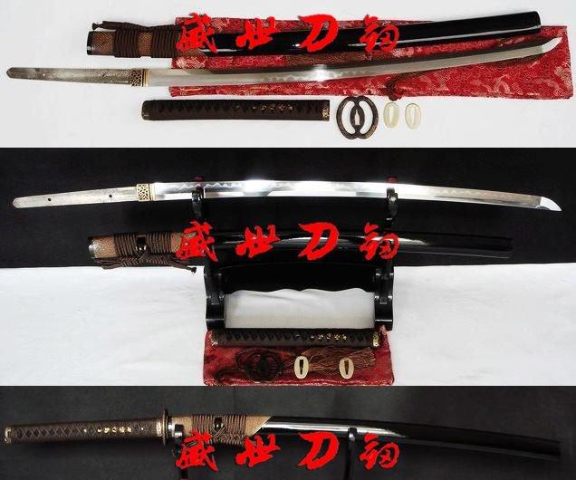 Clay Tempered Sanmai Blade Japanese Musashi Katana Battle Ready Sword Sharpened